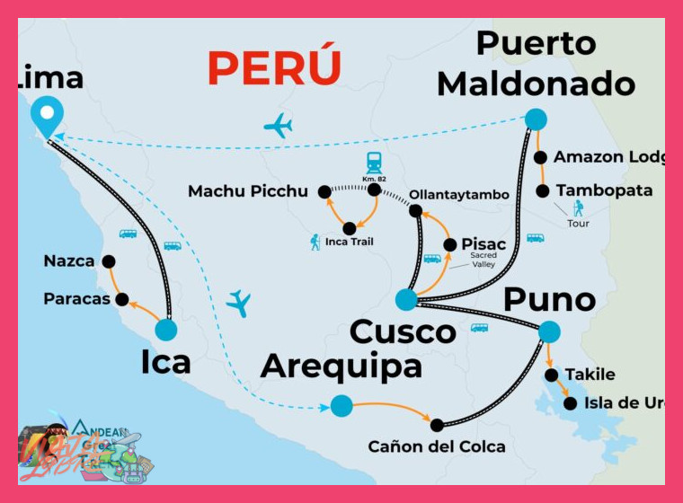 Considerando la ruta específica Lima-Nazca-Arequipa-Colca-Cusco, ¿qué lugar o experiencia se destaca como la más singular o impresionante?