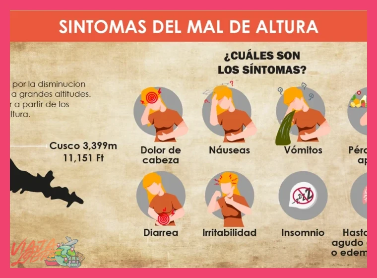 ¿Cuáles son los síntomas del mal de altura a los que debo prestar atención?