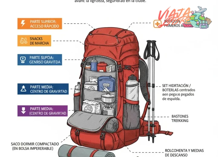 Factores que determinan qué equipo llevar en la mochila según el terreno