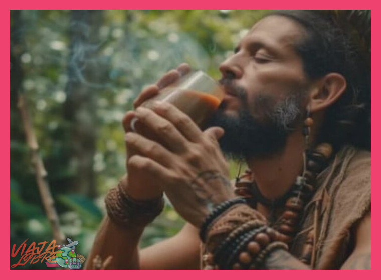 ¿Qué función cumple un chamán o guía espiritual durante un retiro de ayahuasca en la selva?