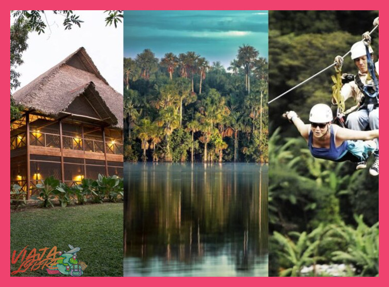 ¿Qué tipo de actividades de aventura ofrecen los lodges ecológicos en Puerto Maldonado?