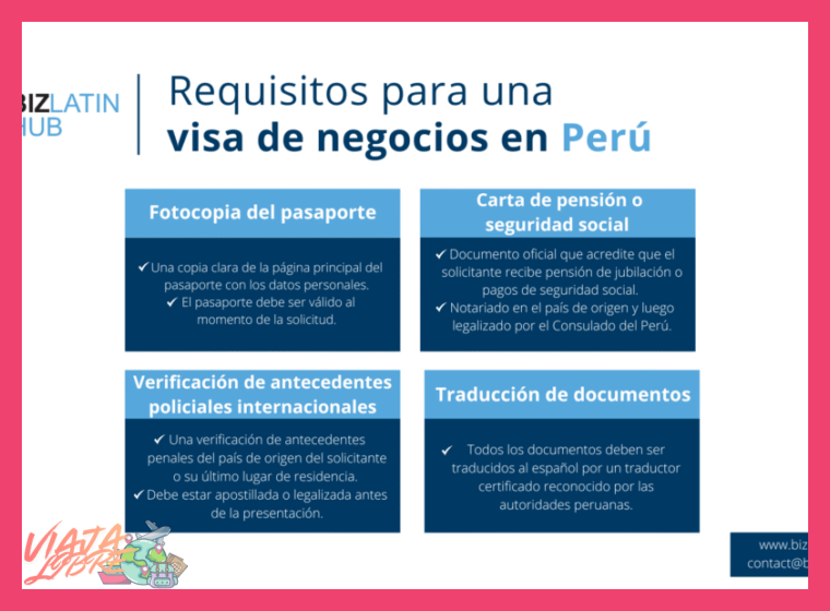 ¿Qué tipos de visa para Perú puedo solicitar como extranjero?
