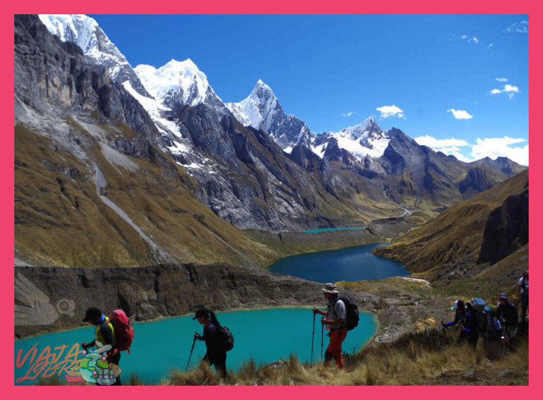 Según los circuitos turísticos más frecuentados, ¿qué lagunas de la Cordillera Blanca cerca de Huaraz son consideradas de mayor belleza paisajística?